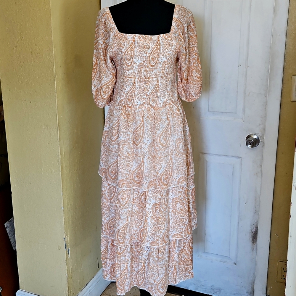 J Gee colorful Blouson Dress - Women's Size Large
